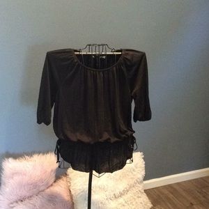 Black 3/4 Sleeve Shirt